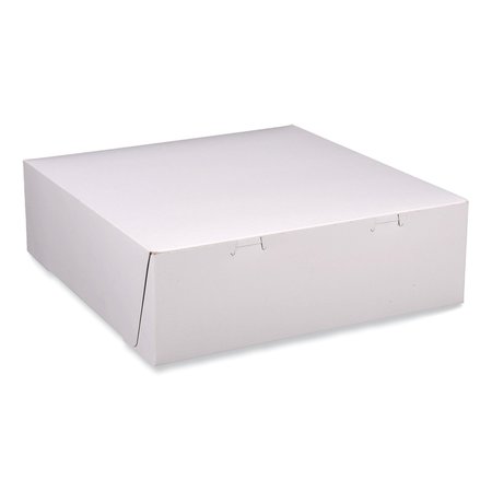 SCT Bakery Boxes, Standard, 12 x 12 x 4, White, Paper, 100PK 1585